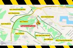 На Подольском спуске в Киеве ограничат проезд транспорта (СХЕМА)