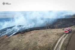 В Киевской области потушили масштабный пожар: горело 10 гектар (ФОТО)