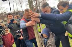 В освобожденной от оккупантов Буче появилась Аллея мира (ВИДЕО)