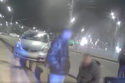 У Києві нетверезий водій ледь не спричинив масштабну аварію (ВІДЕО)