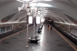 На Теремках мужчина встал на рельсы и остановил метро на 30 минут
