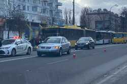 В Киеве из-за ДТП затруднено движение автомобилей