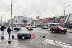Снегопад привел к первым ДТП в Киеве 
