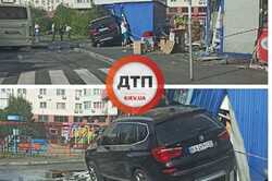 В Киеве на Позняках джип на скорости разнес киоски (Фото/Видео) 