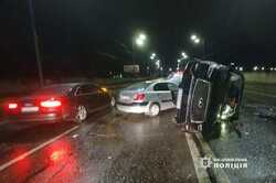 Тройное ДТП произошло в Киеве из-за пьяного водителя (ФОТО)