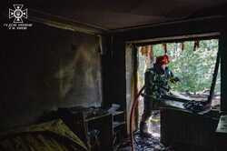 В Киеве произошел пожар в многоквартирном доме (ФОТО)