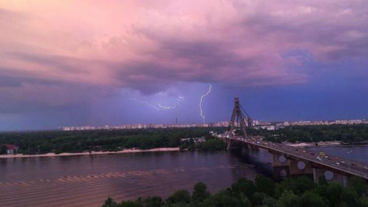 У Києві цього тижня прогнозують грози та зливи