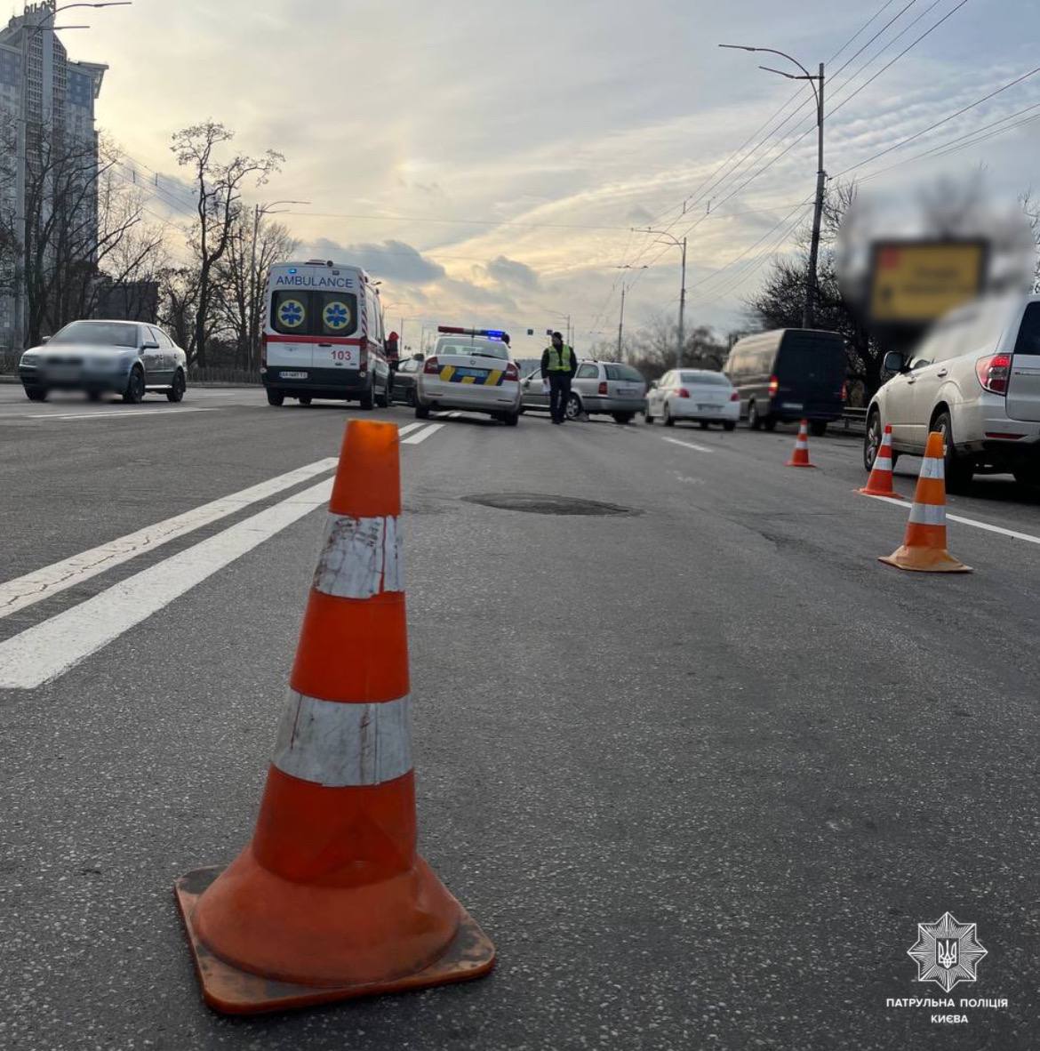 В Киеве из-за ДТП затруднено движение транспорта | Комментарии.Киев